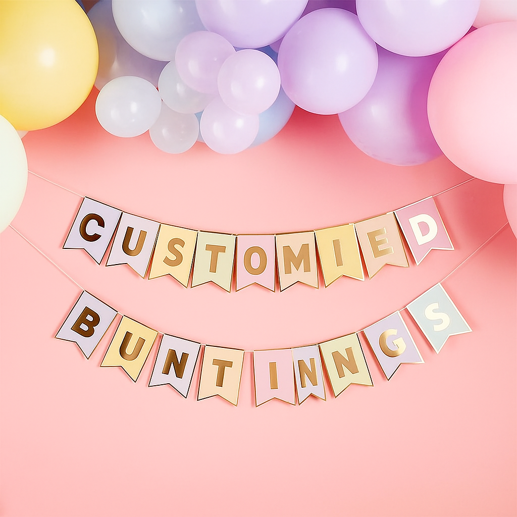 High Quality Customized Bunting Design & Manufactured by Yuppies Celebrations | Long Shelf Life