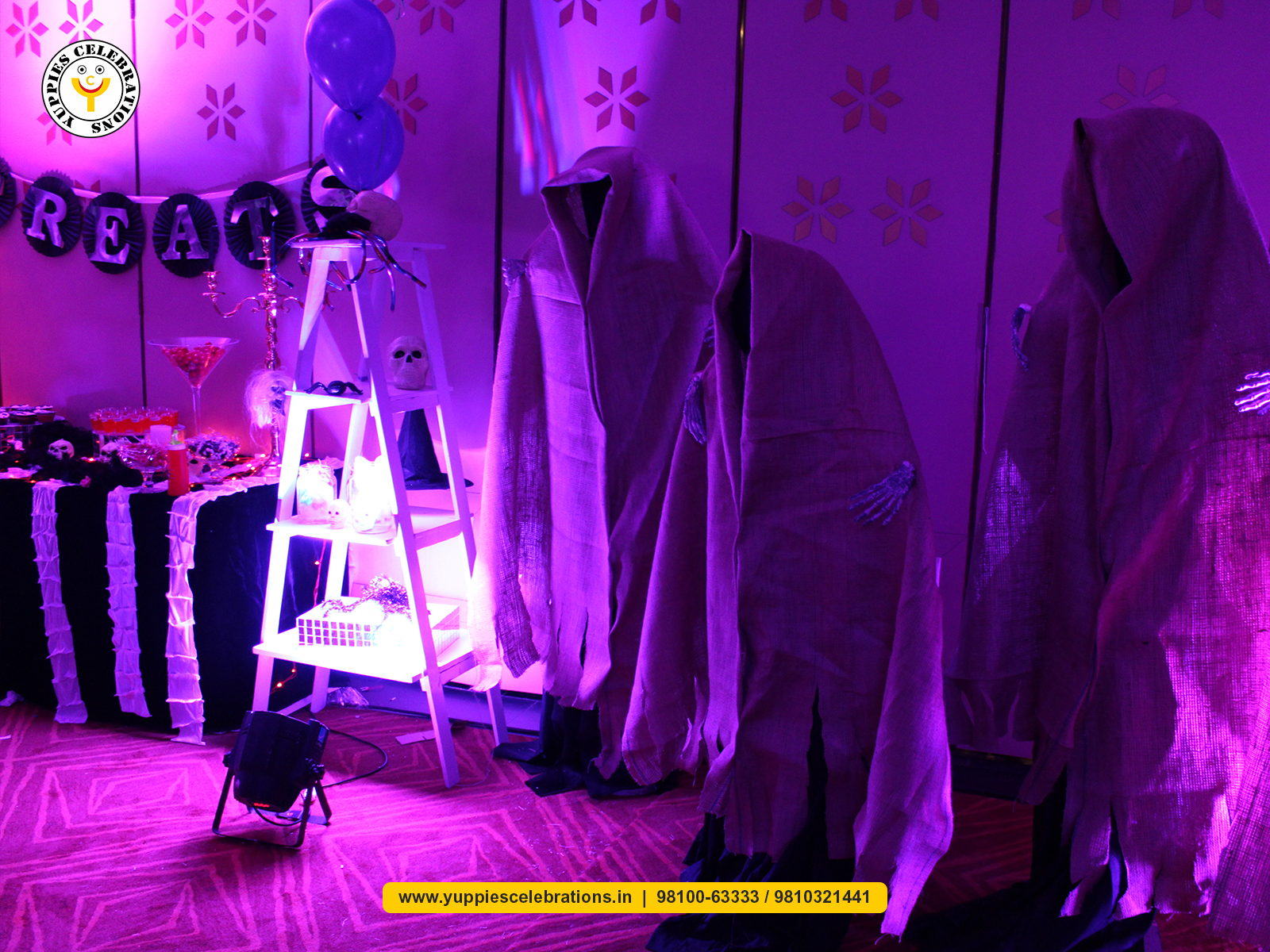 Spooky Halloween Theme Party Decoration by Yuppies Celebrations | Party Planner Delhi