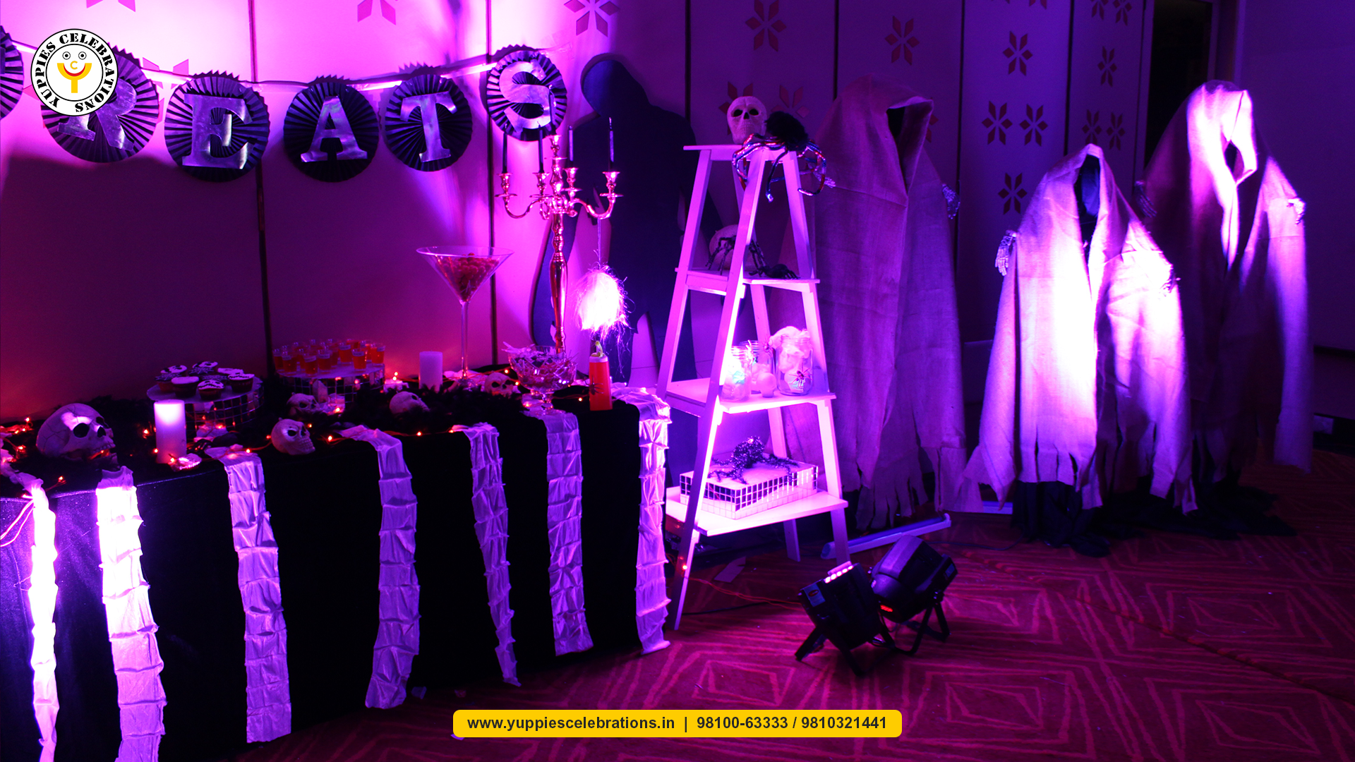 Spooky Halloween Theme Party Decoration by Yuppies Celebrations | Party Planner Delhi