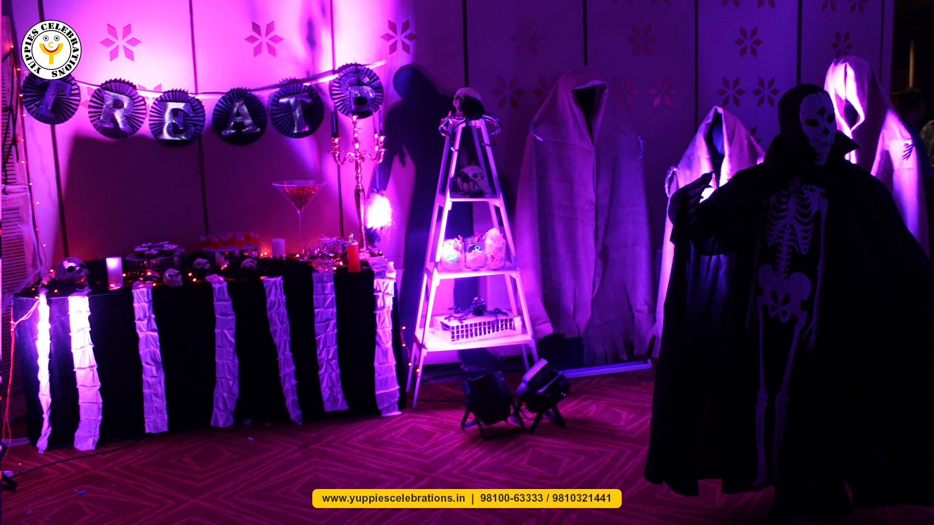 Spooky Halloween Theme Party Decoration by Yuppies Celebrations | Party Planner Delhi