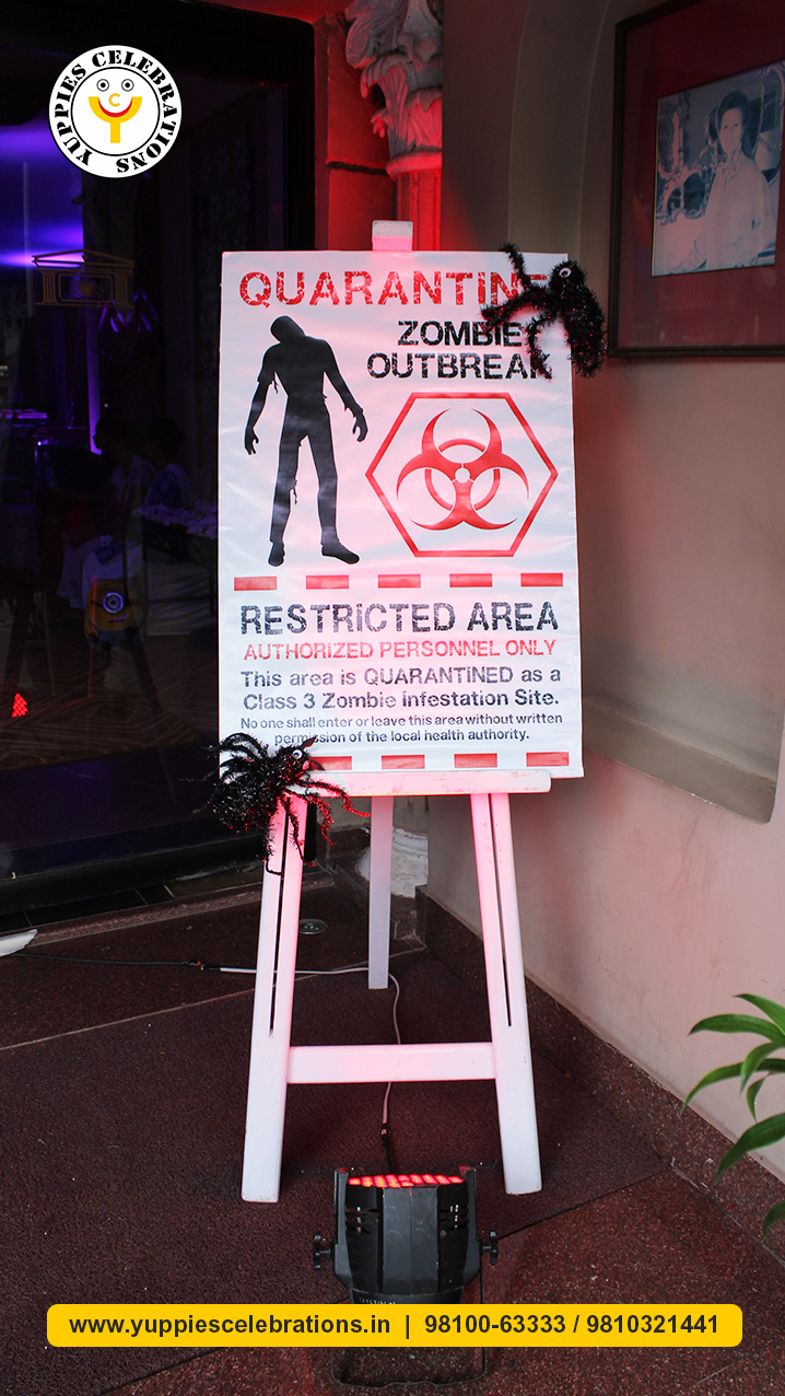 Spooky Halloween Theme Party Decoration by Yuppies Celebrations | Party Planner Delhi